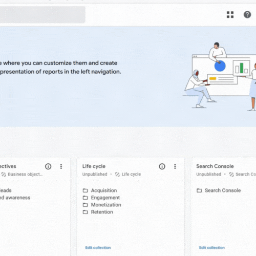 how to activate the life cycles report in GA4 for your writer website