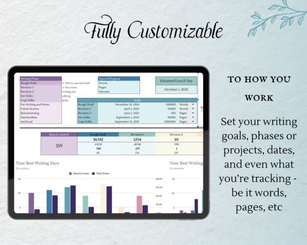 Customizable Writing Progress Tracker - Image 3